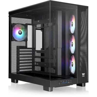 Компьютерный корпус Thermaltake View 380 XL TG ARGB черный без БП E-ATX 2x120мм 2xUSB3.0 audio bott PSU