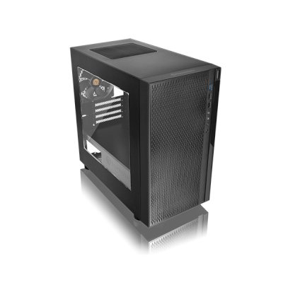 Компьютерный корпус Thermaltake Versa H18 Window черный без БП mATX 2xUSB 2.0 1xUSB 3.0 audio bott PSU
