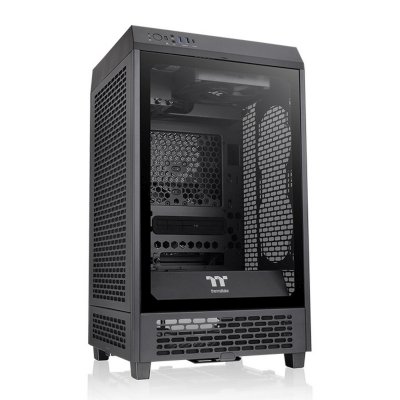 Компьютерный корпус Thermaltake The Tower 200 черный без БП miniITX 11x120мм 5x140мм 2xUSB 3.0 audio bott PSU