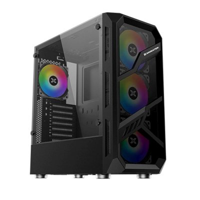Компьютерный корпус Xigmatek Lamiya EN40016 ATX, USB 3.0x1+USB 2.0x2, Front & Left TG, 4PCS X24A Fan, Galaxy II Fan Control Box & Remote (748113)