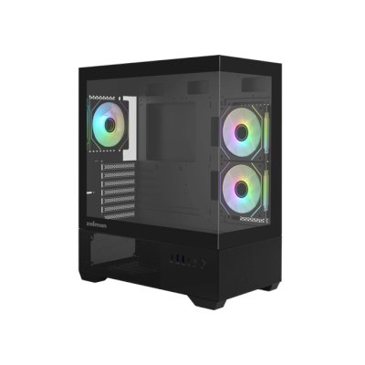 Компьютерный корпус ZALMAN CHRONIX V2, ATX, BLACK, WINDOW, 1xCombo (3.5’’ or 2.5’’), 1x3.5’’HDD, 2x2.5’’SSD, 1xUSB2.0, 1xUSB3.0, 1xUSB Type-C, SIDE 2x120мм ARGB, REAR 1x120мм ARGB