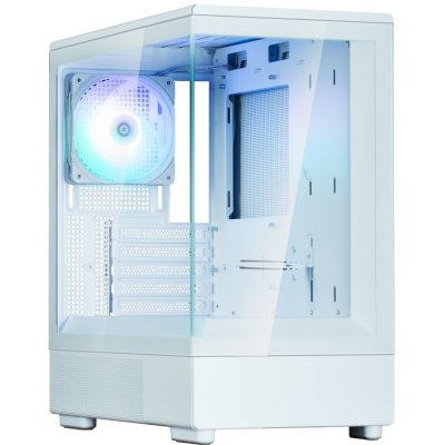 Компьютерный корпус ZALMAN P10, MATX, белый, WINDOW, 2x3.5", 3x2.5", 1xUSB TYPE-C, 1xUSB 3.0, REAR 1x120мм ARGb