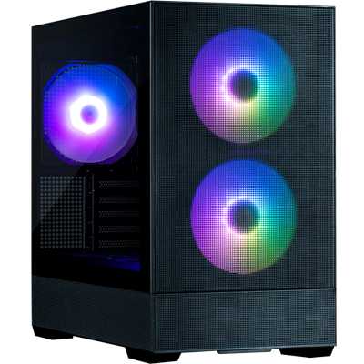 Компьютерный корпус ZALMAN P30 AIR, MATX, BLACK, WINDOW, 2xCombo (3.5'' or 2.5''), 3x2.5", 1xUSB TYPE-C, 1xUSB3.0, FRONT 2x140мм ARGb, REAR 1x140мм ARGb