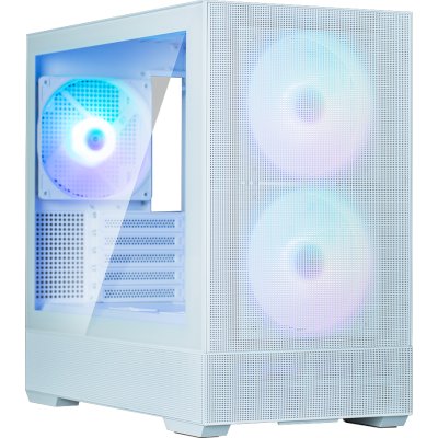 Компьютерный корпус ZALMAN P30 AIR, MATX, белый, WINDOW, 2xCombo (3.5'' or 2.5''), 3x2.5", 1xUSB TYPE-C, 1xUSB 3.0, FRONT 2x140мм ARGb, REAR 1x140мм ARGb