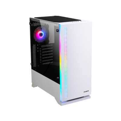 Компьютерный корпус ZALMAN S5, ATX, WHITE, WINDOW, 2xCOMBO (3.5" or 2.5"), 4x2.5", 2xUSB 2.0, 1xUSB 3.0, FRONT 1x120мм, REAR 1x120мм RGb