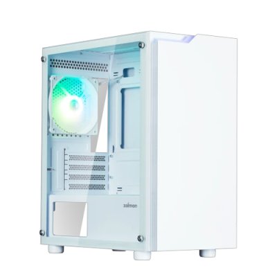 Компьютерный корпус Zalman T4 PLUS, MATX, белый, WINDOW, 1 x Combo (3.5'' or 2.5''), 1x3.5'', 2x2.5", 1xUSB 2.0, 2xUSB 3.0, REAR 1x120мм ARGB