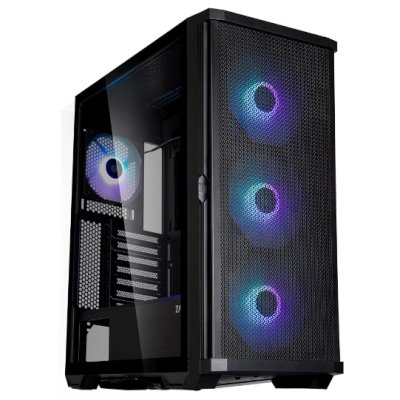 Компьютерный корпус ZALMAN Z10 PLUS, ATX, черный, WINDOW, 2x3.5", 2x2.5", 2xUSB 3.0, 1xUSB 3.1 Type-C, FRONT 3x140мм ARGb, REAR 1x120мм ARGb