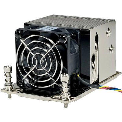 Кулер для сервера Ablecom ACL-S20080 серебристый, 60 мм, алюминий/медь, 8400 об/мин, 52 дБ, 4 pin, 290 Вт, 64 мм