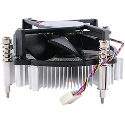 Кулер для процессора ADVANTECH 1960053207N001 серебристый, 120 мм, алюминий/медь, 4400 об/мин, 3 pin, 65 Вт, 46 мм