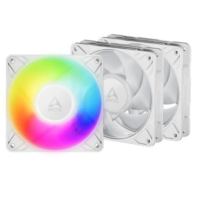 Вентилятор корпусной ARCTIC P12 Pro A-RGb (White) - 3 Pack- retail (ACFAN00326A)