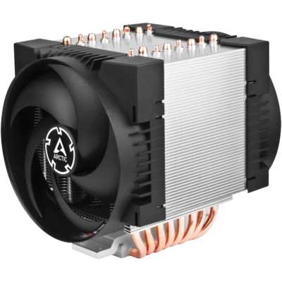 Вентилятор для процессора Arctic Freezer 4U-M Rev. 2 серебристый/черный, 120 мм, алюминий/медь, 2300 об/мин, 40 дБ, 4 pin, 350 Вт, 145 мм