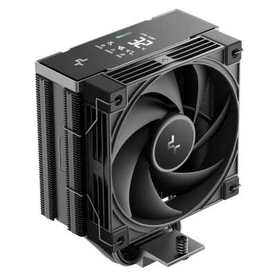 Кулер для процессора DEEPCOOL AK400 G2 DIGITAL NYX LGA1851/1700/1200/115X/AM5/AM4 (12шт/кор, TDP 220W, PWM, Fan 120mm, 4 тепл. трубки, черный) RET