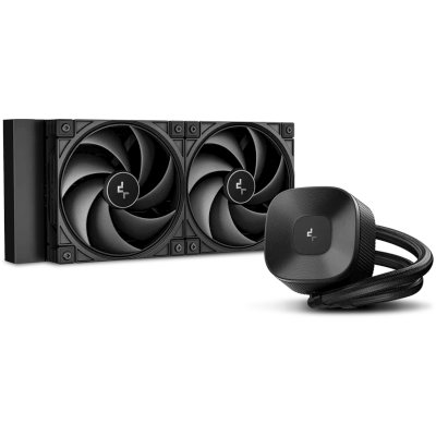 Система водяного охлаждения Deepcool LE240 V2 Zero ARGB Soc-AM5/AM4/1200/1700/1851 черный 4-pin 28.2-31.6dB Al 220W 1266gr Ret (R-LE240ZERO-BKLNMD-G-1)