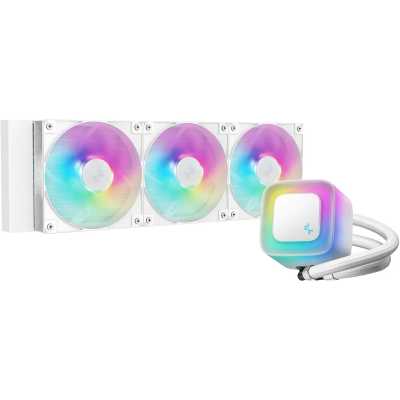 Система жидкостного охлаждения Deepcool LE360 WH V2 ARGb белый 120мм алюминий+медь 2100rpm 31.6db 4-pin 300W