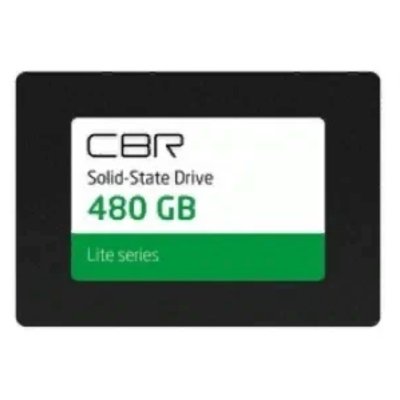 Накопитель SSD CBR, 480Gb, SATA III, 2.5", R/W 550/520
