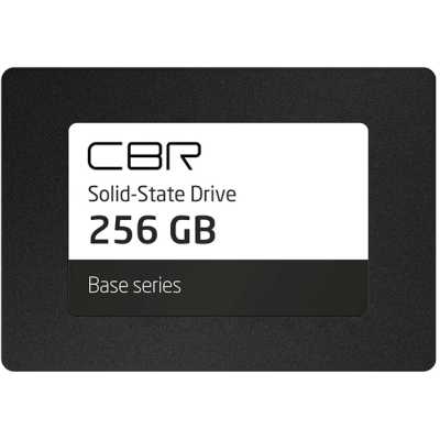 Накопитель SSD CBR Base, 2.5", 256Gb, SATA III, R/W 550/500