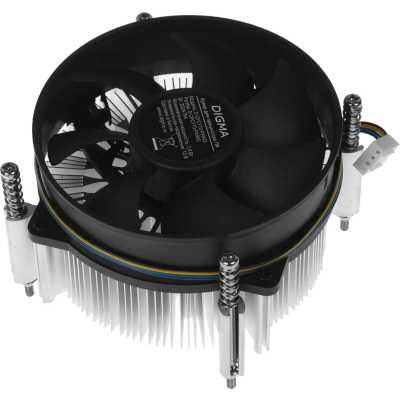 Устройство охлаждения(кулер) Digma D-CPC110-PWM3 92x92x25mm Soc-1151/1200/2066/1700 черный 4-pin 25d