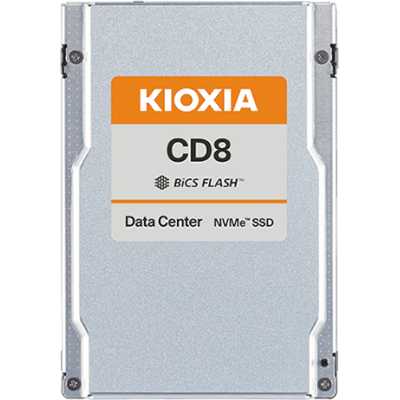 Накопитель SSD Kioxia CD8-R, 7680Gb, 2.5", U.3, PCIe 4.0 x4, R/W 7100/6000