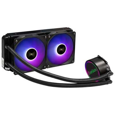 Система жидкостного охлаждения ExeGate BlackWater-240V2.PWM.RGb черный, 120 мм, алюминий, 2000 об/мин, 22 дБ, 4 pin, 220 Вт