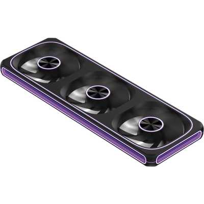 Вентилятор для корпуса Formula Air Fusion 3 BK ARGb 360х120x28 черный 4-pin 34.95дБ Ret
