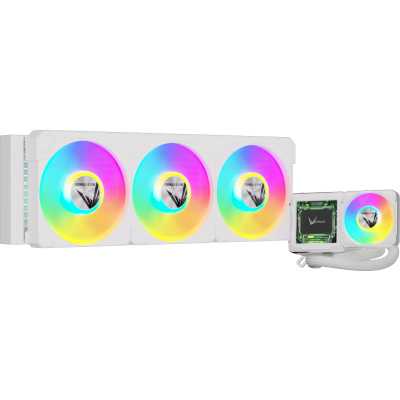 Система жидкостного охлаждения Formula V Line Cryo Wing Digi 360 WH, 360мм, LCD 2.73", 3x120мм, ARGB fans, LGA115X/1200/1700/1851/1366/2011/2066, AM3/AM4/AM5/Ryzen3/Ryzen5/Ryzen7/Threadripper/RT4
