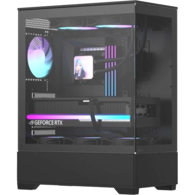 Корпус Formula Crystal Z1 V2 Black, Midi-Tower, чёрный