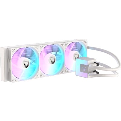 Кулер с водяным охлаждением Formula V Line ICE JET GLOW 360 WH, 360мм, 3x120мм, ARGB fans, LGA115X/1200/1700/1851, AM4/AM5