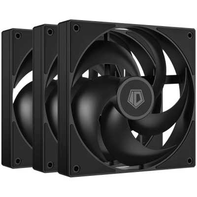 Вентилятор для корпуса ID-COOLING AS-120-K TRIO BLACK PWM Silent 3pack AS-120-K_TRIO