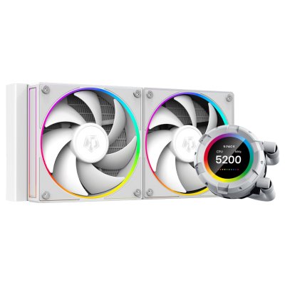 Система жидкостного охлаждения ID-Cooling SL240 белый 120мм алюминий+медь 2000rpm 30db 4-pin 300W