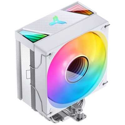 Кулер для процессора JONSBO CR-1000 V2 PRO ARGB (230W, 4-pin PWM, 157мм, Al/Cu, 6x6мм, ARGB, 1x120мм, 59.48CFM, 32.0dBA, 1500RPM, S: 1700/1200/115X, AM4/AM5 белый)