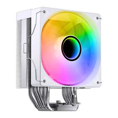 Кулер для процессора CPU Cooler JONSBO CR-1000 V3 PRO ARGB (230W, 4-pin PWM, 157mm, Al/Cu, 6x6mm, ARGB, 1x120mm, 70.8CFM, 33.2dBA, 1800RPM, S: 1851/1700/1200/115X, AM4/AM5 White)