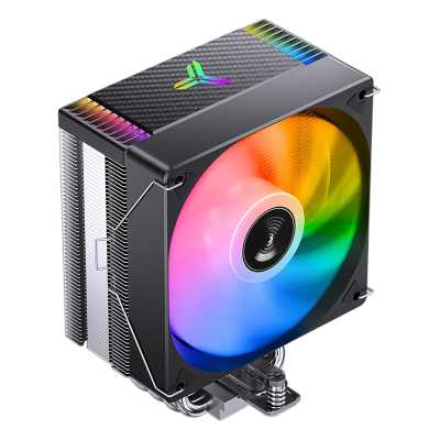 Кулер для процессора CPU Cooler JONSBO CR-1000MAX V2 ARGB (230W, 4-pin PWM, 157mm, Al/Cu, 6x6mm, ARGB, 1x120mm, 70.8CFM, 33.2dBA, 1800RPM, S: 1851/1700/1200/115X, AM4/AM5 Black)