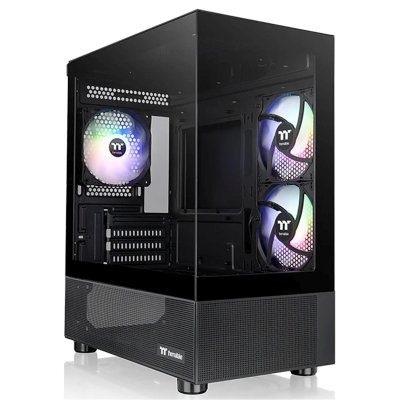 Компьютерный корпус Thermaltake View 170 TG ARGB черный без БП mATX 4x120мм 2x140мм 1x200мм 2xUSB3.0 audio bott PSU