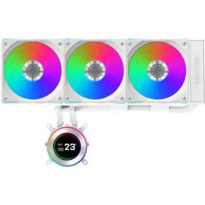 Система водяного охлаждения Lian-Li HydroShift II LCD-C 360CL ARGB Soc-AM5/AM4/1700/1851 белый 4-pin 31dB Al+Cu LCD Ret (G89.GHS2LCD36RW.R0)
