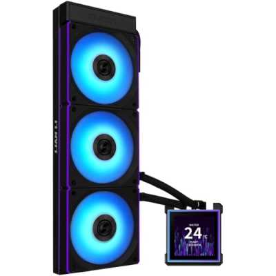 Система водяного охлаждения Lian-Li HydroShift II LCD-S 360CL ARGB Soc-AM5/AM4/1700/1851 черный 4-pin 30dB Al LCD Ret (G89.GHS2LCDS36CB.R0)