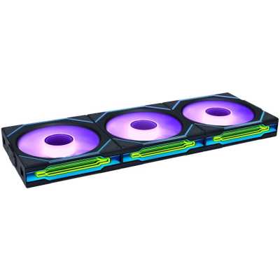 Вентилятор для корпуса Lian-Li Uni Fan SL-INF Wireless 120 ARGB 120х124.5x28 черный 4-pin 29.2дБ (упак.:3шт) (G99.12SLIN1W3B.R0) Ret