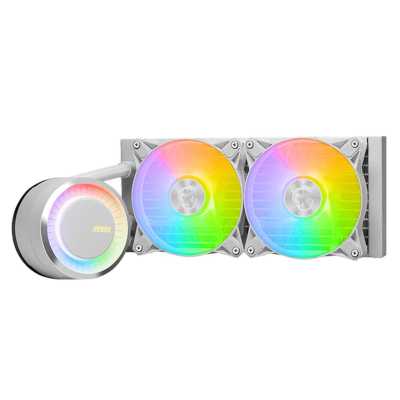 Система жидкостного охлаждения MSI MAG CORELIQUID E240 белый 120мм алюминий+медь 1800rpm 32.5db 4-pin 310W