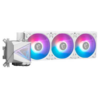 Жидкостная система охлаждения MSI MAG CORELIQUID I360 белый 3x ARGb Gen2 Fan, ARGb Gen2 Block, Color Box