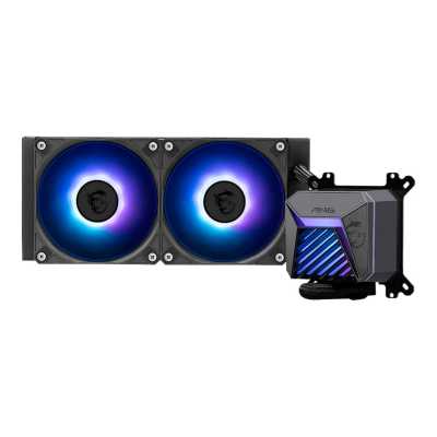 Система жидкостного охлаждения MSI MAG CORELIQUID A15 240 черный 120мм алюминий+медь 2050rpm 28.7db 4-pin