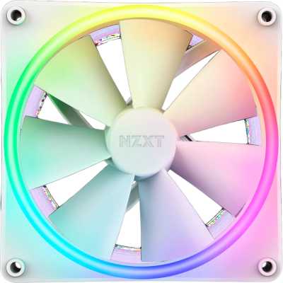 Вентилятор для корпуса Case Cooler NZXT F140 RGb Duo (140x140x25мм, 4-pin PWM, RGb, 84.75CFM, 36dBA, 1800RPM, белый)