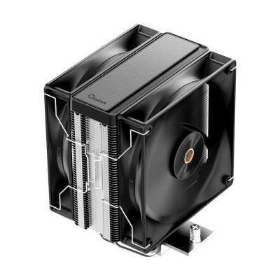 Кулер для процессора CPU Cooler Ocypus Delta A40 Elite BK Dual FAN (220W, 4-pin PWM, 156.7mm, Al Cu, 4x6mm, 2x120mm, 73CFM, 29dBA, 2000RPM, S: 1851 1700 1200 115X, AM5 AM4, black) Delta-A40-BK2NNWN00X-GL