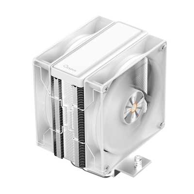 Кулер для процессора CPU Cooler Ocypus Delta A40 Elite WH Dual FAN (220W, 4-pin PWM, 156.7mm, Al Cu, 4x6mm, 2x120mm, 73CFM, 29dBA, 2000RPM, S: 1851 1700 1200 115X, AM5 AM4, white) Delta-A40-WH2NNWN00X-GL