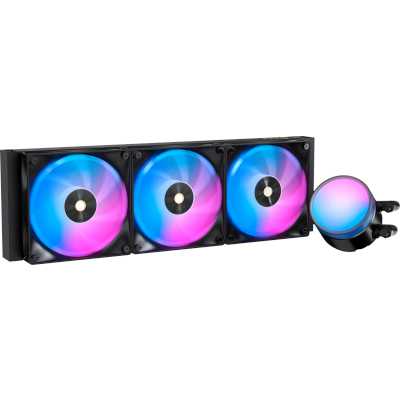 Система жидкостного охлаждения Water Cooling System Ocypus Delta L36 BK ARGB V2 (300W, 360mm, Black, ARGB, Fans: 3x120mm, 73CFM, 2000RPM Pump height 60mm, 27dBA, 2650RPM, Rad thickness 27mm S: 1851, 1700, 1200, 115X, AM5, AM4) Delta-L36-BK3AAWNN02X-GL