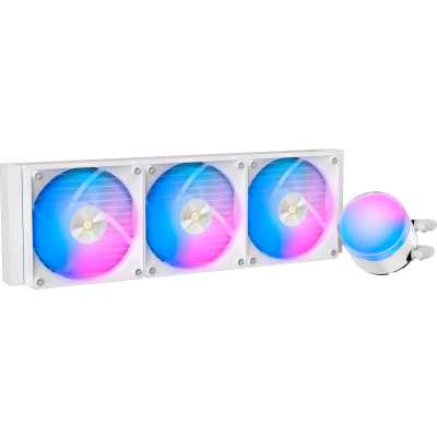 Система жидкостного охлаждения Water Cooling System Ocypus Delta L36 WH ARGB V2 (300W, 360mm, White, ARGB, Fans: 3x120mm, 73CFM, 2000RPM Pump height 60mm, 27dBA, 2650RPM, Rad thickness 27mm S: 1851, 1700, 1200, 115X, AM5, AM4) Delta-L36-WH3AAWNN02X-GL