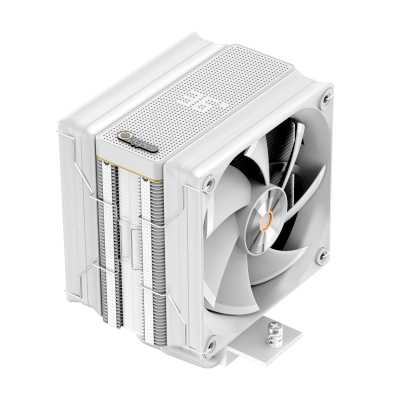 Кулер для процессора CPU Cooler Ocypus Iota A40 WH Dual Fan (220W, 4-pin PWM, LED temp., 156.7mm, Al Cu, 4x6mm, 2x120mm, 77CFM, 29dBA, 2000RPM, S: 1851 1700 1200 115X, AM5 AM4, white) Iota-A40-WH2NNWD00X-GL