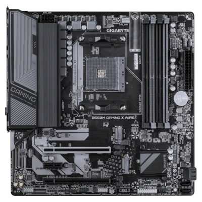 Материнская плата Gigabyte B550M GAMING X WIFI6, AM4, AMD B550, 4xDDR4, 4xSATA, 2xM.2, 2xPCIe x16, DisplayPort, HDMI, 1xGb LAN, 6xUSB, 3x3.5 мм, 7.1, microATX