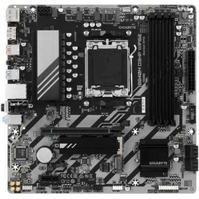 Материнская плата Gigabyte B840M D3HP WIFI6E, AM5, AMD B840, 4xDDR5, 4xSATA, 2xM.2, 1xPCIe 4.0 x16, 1xPCIe x1, 1xHDMI, 2xDP, 1x1Gb LAN, Wi-Fi 6E, Bluetooth 5.3, 1xUSB-C 5Gbps, 1xUSB-A 10Gbps, 3xUSB-A 5Gbps, 2xUSB-A 2.0, 1xPS/2, 3x3.5 мм, 7.1, mATX