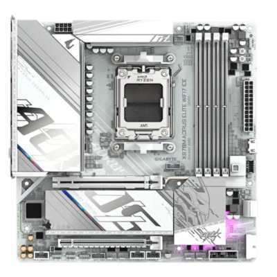 Материнская плата Gigabyte X870M AORUS ELITE WIFI7 ICE, AM5, AMD X870, 4xDDR5, 2xSATA, 2xM.2, 1xPCIe 5.0 x16, 1xPCIe 4.0 x16, 1xHDMI, 1x2.5Gb LAN, Wi-Fi 7, Bluetooth 5.4, 2xUSB-C 40Gbps (USB4), 2xUSB-A 10Gbps, 4xUSB-A 5Gbps, 4xUSB-A 2.0, 3x3.5 мм + S/PDIF