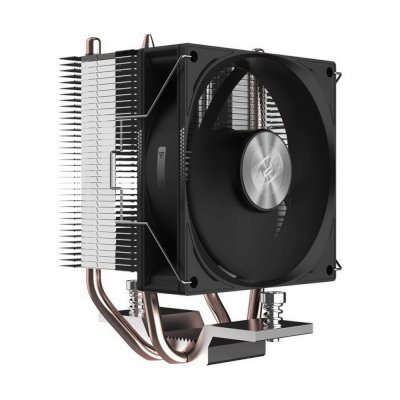 Кулер для процессора PCCooler R200 S115X/1200/1700/AM4/AM5 (TDP 110W, 90мм Non LED Fan, 2 тепловые трубки 6мм, 2200RPM, 28,3dBa)