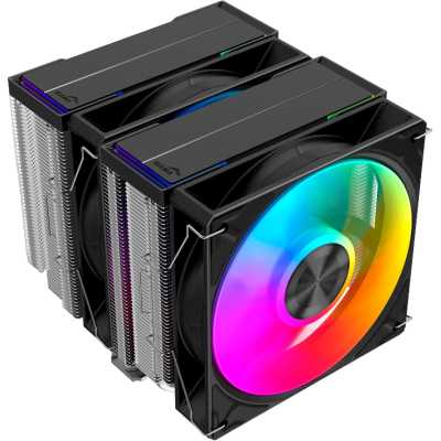Кулер для процессора CPU Cooler SAMA A60L (265W, 4-pin PWM, 156.5мм, 6x6мм, ARGB, 2x120мм, 78CFM, 29dBA, 2200RPM, S: 1851/1700/1200/115X, AM5/AM4, серебристый)